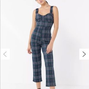 Urban Outfitters Rachel Plaid Jumpsuit XSmall